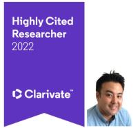 クラリベイト・アナリティクス社発表の「Highly Cited Researchers 2022」に植物二次代謝研究室の峠隆之准教授が選ばれました。