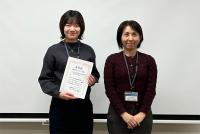 花発生分子遺伝学研究室の岡本彩伽さん（博士前期課程1年）が学術変革領域（A）「植物気候フィードバック」若手の会において「優秀ポスター発表賞」を受賞