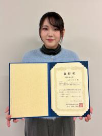 Uesugi Hikaru (M1) from the laboratory of Organ Developmental Engineering has received the "Excellent Presentation Award" of the 159th Kansai Laboratory Animal Research 