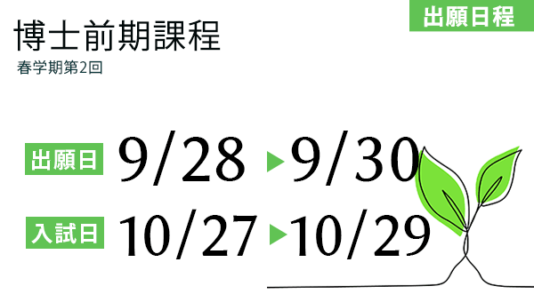 出願日程情報