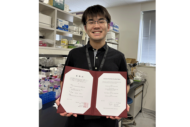 Assistant Professor Tatsuya Nakagawa from the laboratory of Organ Developmental Engineering has received "The Best Paper Award 2025 in Experimental Animals" of Japanese Association for Laboratory Animal Science