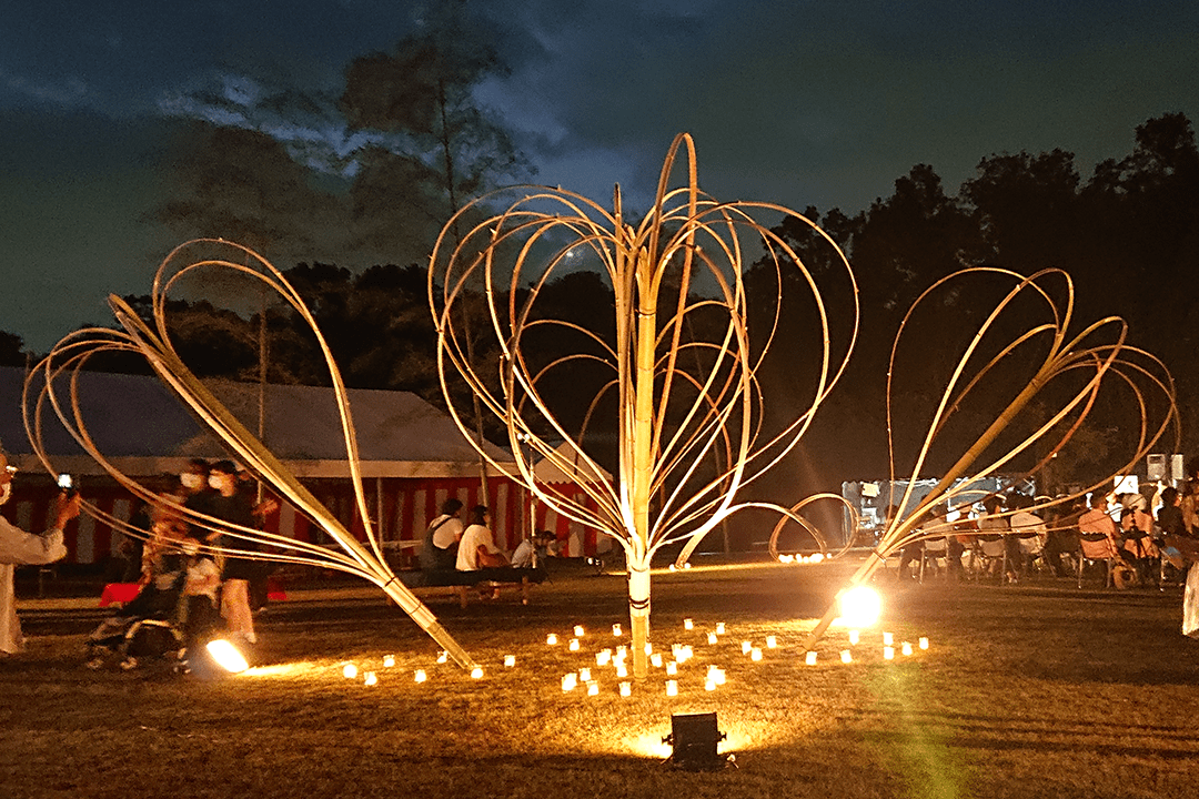 竹あかりの写真