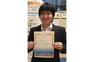 バイオサイエンス研究科ストレス微生物科学研究室の加知卓磨さん（博士前期課程2年）がトランスポーター研究会より第10回トランスポーター研究会年会「優秀発表賞」を受賞