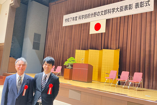 脳神経機能再生学研究室の松田泰斗准教授が文部科学省の「令和7年度科学技術分野の文部科学大臣表彰 若手科学者賞」を受賞